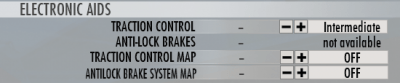 Anti-lock brake settings