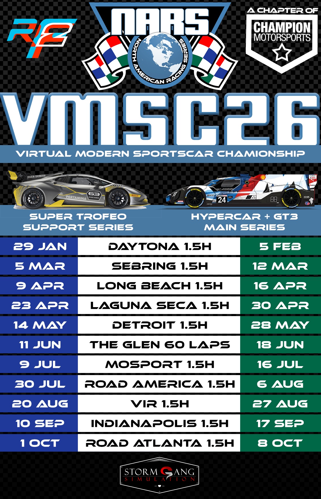 VMSC 2026 Calendar
